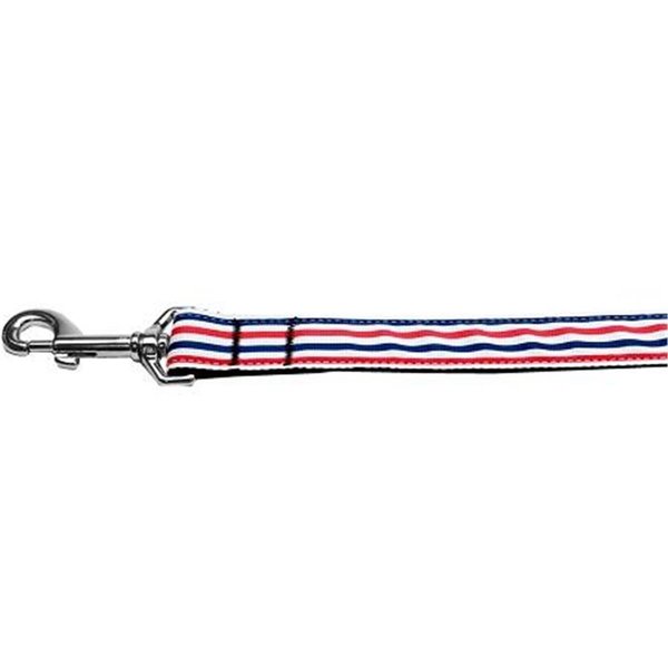 Unconditional Love Patriotic Stripes Nylon Dog Leash 6 Foot UN805191